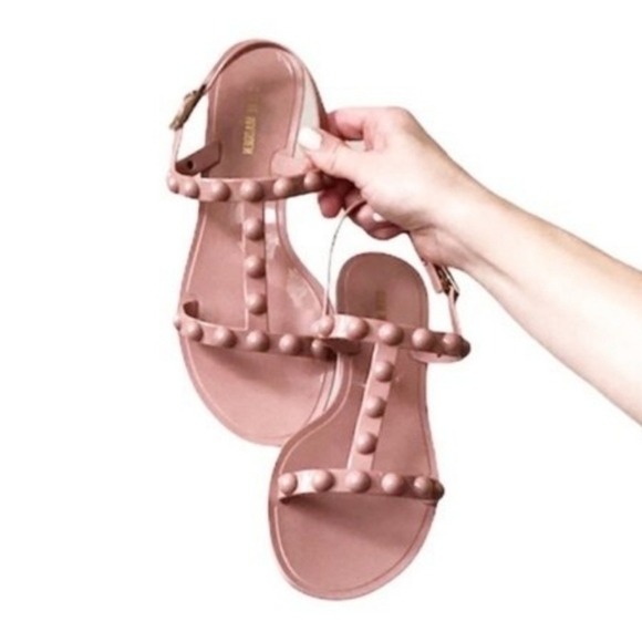 Steve Madden Lolie PC Stud Strap Sandals Pink Size 7 - Picture 16 of 16